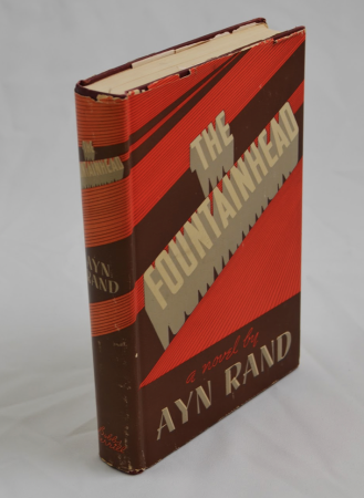 This first edition, seventh printing, of The Fountainhead, published in January 1944.