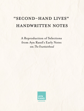 “Second-hand lives” Handwritten Notes (Facsimile book)